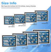 Surpasser 12.1 pouces Compact HDMI Ultra mince HD panneau d'affichage électronique moniteur Ip65 pc écran tactile moniteur d'ordinateur