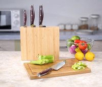OEM PS4 MUSE AWARD 2023 Bloc de bambou Set de couteaux de cuisine 4 pièces Set de couteaux de chef Couteaux Damas