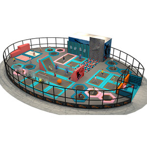 Trampoline professionnel de grande taille, de haute qualité, sans ressorts et avec toboggan, pour enfants et adultes, idéal pour les fêtes - Product Image 4