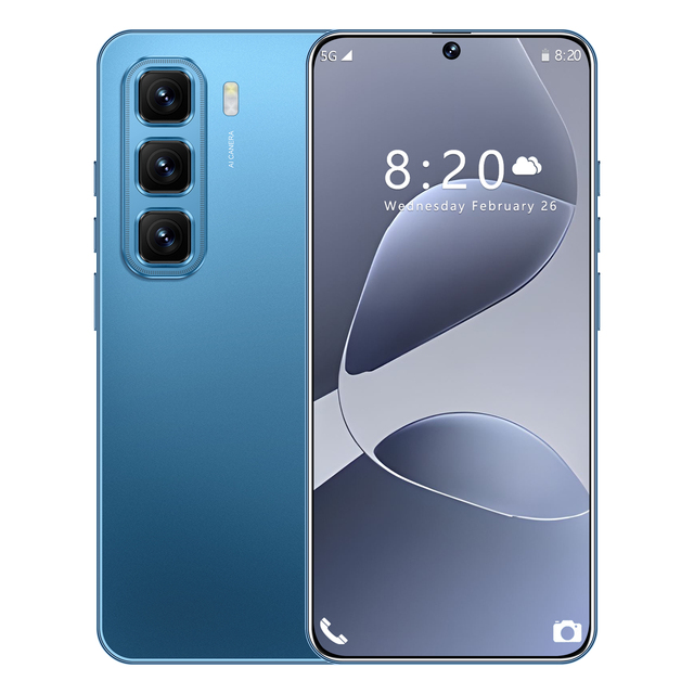 2026 Hot-selling Hot 60i 5g Smartphone 16gb+1024gb Authentic Android Phone 7.3-inch Screen Bargain Price Multilingual Support