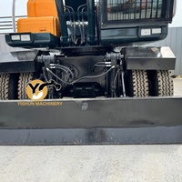 YISHUN – Excavatrice sur pneus Hyundai 150W d'occasion de 15 tonnes, importée de Corée, en excellent état, en promotion
