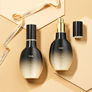 Botol Kaca Mewah 30ml 50ml Unik untuk Kosmetik, Losion, dan Perawatan Kulit, Dapat Diisi Ulang untuk Krim Wajah dan Serum - Product Image 2