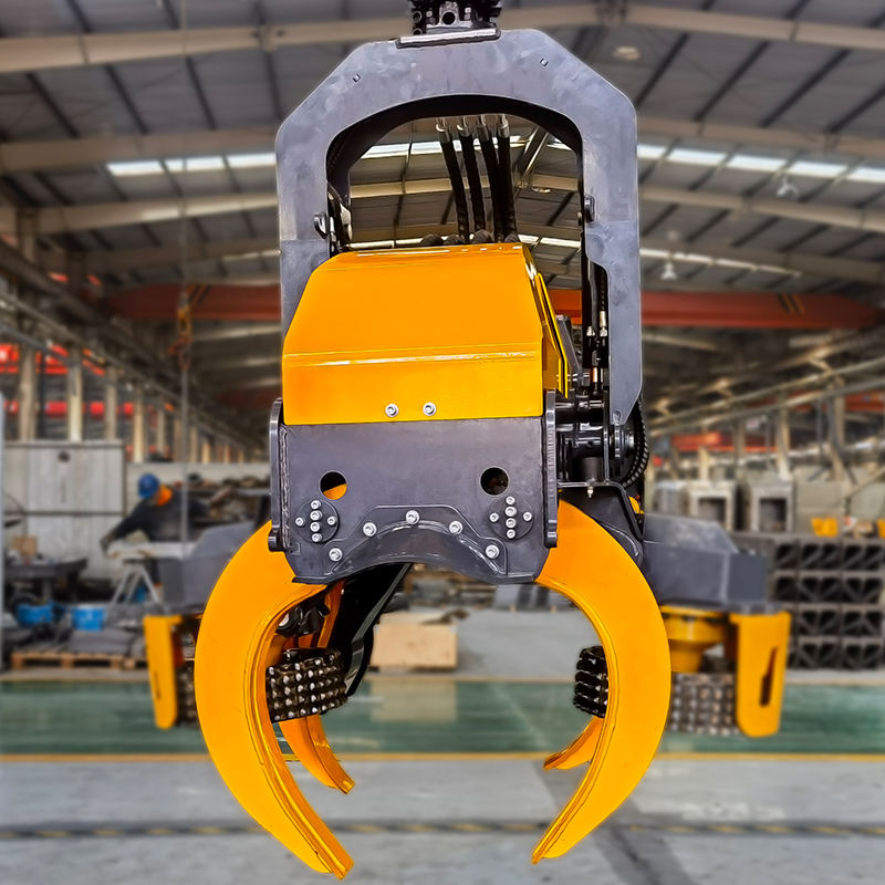 tractor with saw for cutting trees