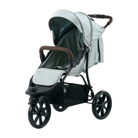 Poussette de luxe portable et pliable légère 2025 pour bébé, poussette de jogging 3 roues pour bébés de 6 mois à 3 ans