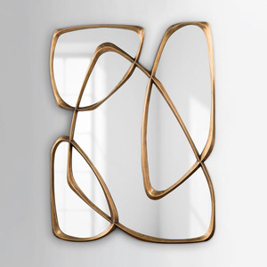 <span class=keywords><strong>Ingresso</strong></span> americano sala da pranzo forma irregolare creativo versato a <span class=keywords><strong>parete</strong></span> <span class=keywords><strong>specchio</strong></span> luce di lusso arredamento interno Hotel - Product Image 5