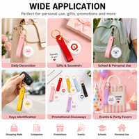 Kit de fabrication de porte-clés personnalisés en gros avec coupe-papier et sangles colorées pour cadeaux de mariage et faveurs de fête, machine à fabriquer des boutons