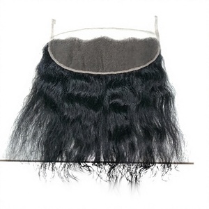 Extensiones de cabello humano con ondas profundas, con frente de encaje para uso diario y peinado en salón. - Product Image 3