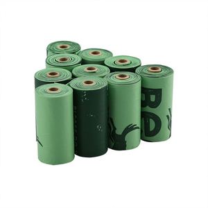 Customized Printing Doggie Poo Bag <b>Roll</b> Large Private Label Disposable Dog Poop Bag <b>Roll</b> Lemon Scented Pet Waste Bags - Product Image 2