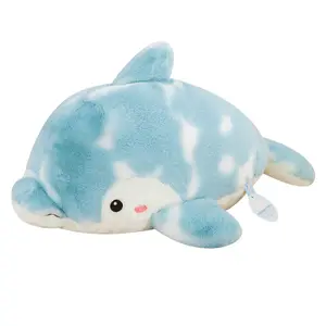 슈퍼 편안한 플로피 피부 친화력 박제 돌고래 플러시 베개 바다 동물 부드러운 장난감