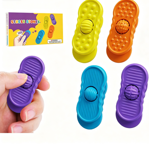 Kinder-Dekompressions-Sensorikstein: Unisex Silikon-<span class=keywords><strong>Fidget</strong></span>-Spielzeugbrett mit Schiebern zur Stresslinderung, Autismus- und Angstunterstützung für alle Altersgruppen - Product Image 1