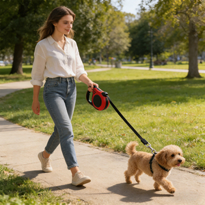 Guinzaglio Retrattile Resistente per Cani con Dispenser Rapido per Sacchetti Igienici e Ciotola Portatile - Materiale ABS+Nylon per Passeggiate Facili - Product Image 6