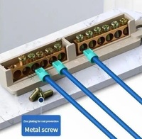 Borniers de connexion en laiton XG012 – Rangée de bornes à vis résistantes à la corrosion pour câbles