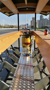 Vélo-bar mobile pour usine agroalimentaire 2025, 10 places, voiture électrique de tourisme, grand chariot à bière - Product Image 5