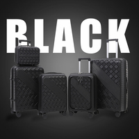 Juegos DE EQUIPAJE DE VIAJE grandes de alta calidad, maleta de mano giratoria de estilo empresarial, TSA, ligera, impermeable, PC, ABS, cremallera moderna