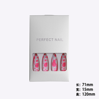 Lot de faux ongles artificiels, capsules pour manucure, couverture complète, press-on nails, cercueil LONG