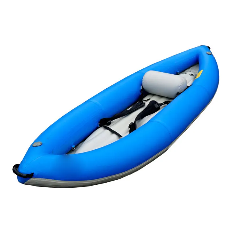 Canoa inflable para 2 personas, balsa de pvc, bomba de asiento, suelo de punto de caída, kayak profesional de agua deportivo