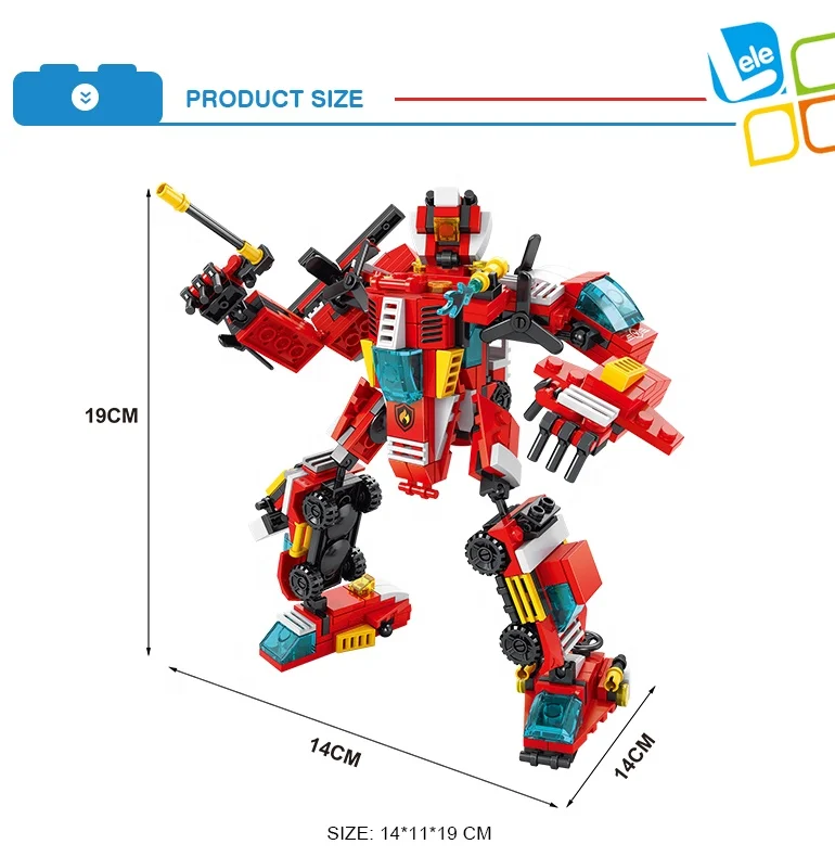 レレブラザーシティファイアブロックロボットビルディング