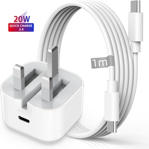 <span class=keywords><strong>IPhone</strong></span> 16 15 USB sạc khối với Type-C Cáp Anh cắm PD 20W nhanh chóng sạc tường Sạc adapter cho <span class=keywords><strong>Iphone</strong></span> 16/15 <span class=keywords><strong>iPad</strong></span> macbook - Product Image 1