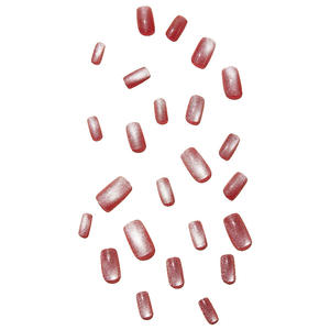 <span class=keywords><strong>Faux</strong></span> <span class=keywords><strong>ongles</strong></span> courts carrés multicolores de luxe à presser, style français, pour l'<span class=keywords><strong>automne</strong></span> et l'hiver, effet éclaircissant, acrylique, couverture complète, 24 pièces - Product Image 6