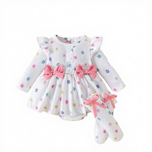 Conjunto de Verano para Bebés Niñas, Estilo Europeo Americano, Nuevo, Moderno, Antiarrugas, Transpirable, Vestido, Pantalones, Falda + Accesorios para la Cabeza - Product Image 4