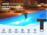 Luz LED RGB Solar para Piscina SANSI de 5W con Control Remoto