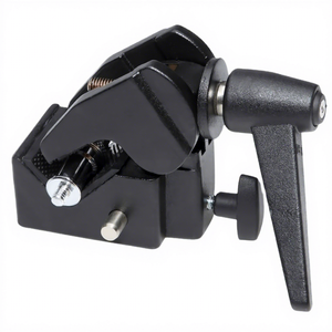 Super Clamp para Estudio Fotográfico, Tornillo de 1/4" y 3/8", Espiga de 5/8", Aluminio Fundido Sólido, Rango de Sujeción de 0.5-2.1", Iluminación para Fotografía y Video - Product Image 1