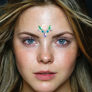 Autocollants <span class=keywords><strong>de</strong></span> strass autocollants pour le visage, bijoux corporels pour scène <span class=keywords><strong>de</strong></span> festival, tatouages temporaires pour le visage, vente en gros - Product Image 6