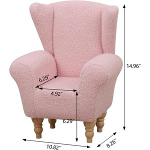 โซฟาตุ๊กตาจิ๋วและเก้าอี้วางแขนสำหรับเด็กเฟอร์นิเจอร์บ้านตุ๊กตาเสริมการตกแต่งห้องนั่งเล่น - Product Image 4