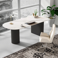 Ensemble table et chaises de salle à manger pour petit appartement, style luxe léger, durable, bureau simple pour patron, bureau d'ordinateur pour usage domestique, fabriqué en Chine