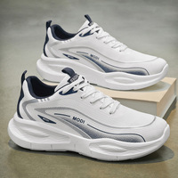 Chaussures de course décontractées pour hommes en maille PU, imperméables, ultra-légères, absorbant les chocs, à semelle souple