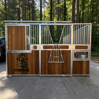 Structure en acier pour écurie de chevaux, abri pour box, galvanisé, préfabriqué, modulaire, pour l'équitation