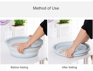 Chậu Rửa Bằng Nhựa Gấp Gọn Gắn Tường Tiết Kiệm Không Gian Đa Năng Màu Kẹo Thiết Kế Mới - Product Image 2