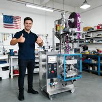 Machine d'emballage automatique complète pour sachets de pâte d'arachide, machine de remplissage et de scellage pour pâtes épaisses, ketchup et mayonnaise
