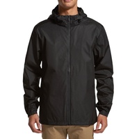<strong>Best</strong> <strong>Selling</strong> Custom New Design <strong>Mens</strong> Black <strong>Rain</strong> Windbreaker Hoodie Jacket <strong>Coat</strong> With Zipper