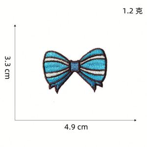 Patchs décoratifs brodés en vinyle thermocollants pour T-shirts, sweats à capuche, et patchs nœuds pour porte-clés - Product Image 3