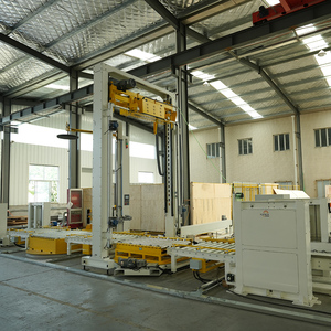 Linee di Imballaggio Logistico Automatizzate Sistema di Reggiatura su Nastro Combinato con Avvolgitore a Piattaforma Rotante Motorizzata - Product Image 6