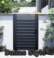 Clôture de ferme en aluminium Portes de villa pour piétons Design moderne de luxe Anticorrosion Écologique Facilement assemblé Service de modélisation 3D