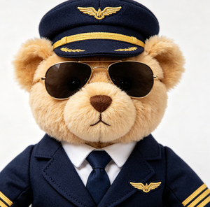 Oso <span class=keywords><strong>de</strong></span> Peluche Piloto OEM ODM Directo <span class=keywords><strong>de</strong></span> Fábrica, Juguete <span class=keywords><strong>de</strong></span> Peluche con Logotipo Personalizado, Muñeco <span class=keywords><strong>de</strong></span> Peluche Suave <span class=keywords><strong>de</strong></span> <span class=keywords><strong>Capitán</strong></span> para Regalo o Decoración - Product Image 4