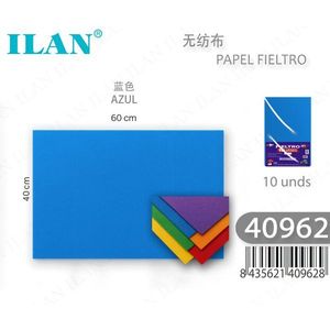 Foglio di Feltro Ilan 40x60 Cm Blu, Materiali per Artigianato, Fai da Te - Product Image 3