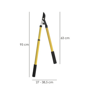 Forbici Telescopiche Professionali in Acciaio per Potatura, a Due Mani - Product Image 2