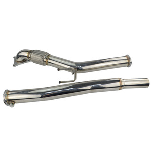 Poyracing Turbo Downpipe 2.0T FSI pour VW Golf GTI Jetta Audi A3 – Système d'échappement droit amélioré - Product Image 2