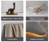Matelas Incurvé Ergonomique Mobilier de Salon Cils lit de beauté du visage table de massage bureau Luxe Sourcils Lit Pour la beauté du visage