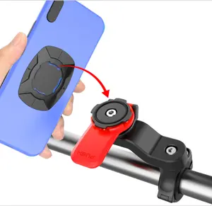 2022 NEW Design Safe Lock Bicycle Motorcycle phone accessory smartphone Cellphone Mobile Phone holder Detachable bike mounts