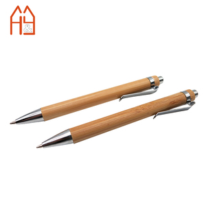 Juego de papelería de bambú personalizado, regla de bambú natural, bolígrafo de escritura suave y afilador eficiente de 5 agujeros - Product Image 6