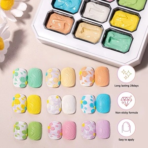 ยาทาเล็บสีมาการอง 9 สี - เจลทาเล็บสีฮิต ใช้สำหรับเพ้นท์ลายแบบสีน้ำมันและไล่สีด้วยเจลยูวี/แอลอีดี สำหรับทำเล็บด้วยตัวเอง คุณภาพระดับซาลอน - Product Image 4