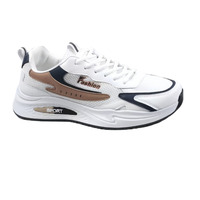 Zapatillas deportivas casuales de malla transpirable de talla grande para hombre 2025 al por mayor, con cordones suaves, a la moda, para primavera y otoño, que aumentan la altura.