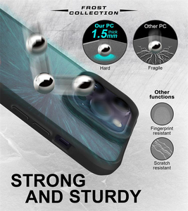 <span class=keywords><strong>Coque</strong></span> de téléphone portable translucide givrée fine pour <span class=keywords><strong>iPhone</strong></span> 15 Pro, compatible avec <span class=keywords><strong>iPhone</strong></span> 13, 12, 11, 14, 16, 17 Plus, <span class=keywords><strong>coque</strong></span> rigide en PC <span class=keywords><strong>antichoc</strong></span> gris clair - Product Image 4