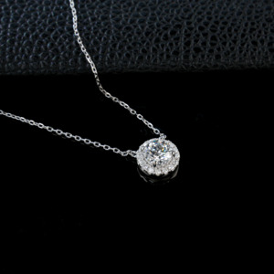 Collar de Plata 925 con Diamante Cultivado en Laboratorio, Regalo Popular y de Alta Demanda, Esencial para Regalar, Regalo para Citas, Moderno y Elegante - Product Image 3