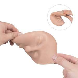 وجه سيليكون كامل فاخر للتدريب على مكياج التاتو الدائم والميكروبليدنج للحواجب والشفاه - Product Image 3