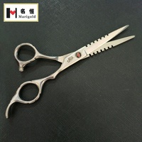 Cockscomb ensemble d'outils de coiffure professionnels ciseaux de Salon de beauté de haute qualité 6CR13 bord convexe en acier inoxydable cheveux à pointe émoussée